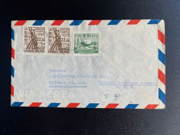 BOLIVIA 1954? AIR MAIL LETTER POTOSI TO CHICAGO USA 23-03-1954? BOLIVIE - Bolivia