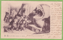 Belle CPA Dos Simple " Le Rat Qui C'est Retiré Du Monde " Fable De La Fontaine Illustré Lithographie D'après Grandville - Otros & Sin Clasificación