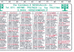 Calendarietto - Duchi Della Rovere Hotel - Anno 2000 - Small : 1991-00