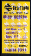 ESPAÑA , RENFE  , TICKET DE FERROCARRIL , TREN , TRAIN , RAILWAYS - Europa