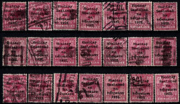 1922 Thom Rialtas 5 Line Blue Black Ink (July- Nov) Used Fiscal Cancellation, Parcel/ Commercial Cancel 294 In Total. - Used Stamps