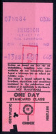 IRLANDA , 07/03/84 , HEUSTON  , TICKET DE FERROCARRIL , TREN , TRAIN , RAILWAYS - Europa