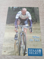 Cyclisme Cycling Ciclismo Ciclista Wielrennen Radfahren DE VOS WIM (Spaarselect 2001) - Wielrennen