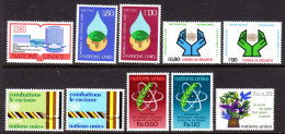 UNITED NATIONS UN GENEVA - 1977 COMPLETE YEAR SET (10V) AS PICTURED FINE MNH ** SG G64-G73 - Neufs