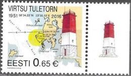 Estonia Estland Eesti Estonie 2016 Lighthouses Mi.No. 873 MNH ** Neuf Postfrisch - Estonia