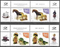 Estonia Estland Eesti Estonie 2015 Europa Cept Toys Mi.No. 822-23 Pairs MNH ** Neuf Postfrisch - 2015