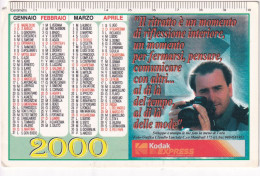 Calendarietto - KODAK - Express - Anno 2000 - Tamaño Pequeño : 1991-00