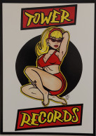 Carte Postale (Tower Records) Illustration : Tjay (Pin-up) - Advertising