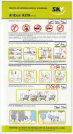 CHILE: 2015 SKY Airlines Safety Card For The Airbus A319 - Veiligheidskaarten