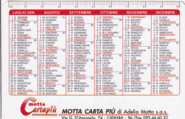 Calendarietto - Motta Carta Più - Catania - Anno 2000 - Kleinformat : 1991-00