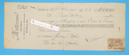 ● Aurillac 1910 MITTERAND Imprimeur - 23 Avenue De La République - M. PAGIS à Vie Sur Cère - Cantal 15 Mandat - Bills Of Exchange
