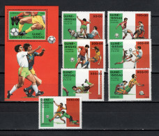 Guinea-Bissau 1989 Football Soccer World Cup Set Of 7 + S/s MNH - 1990 – Italia