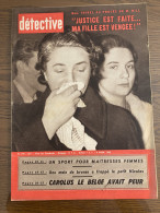 Détective 1960 719 TOURCOING PONTFAVERGER BAILLEVAL GRAND SACONNEX MARMANDE CATCH - Otros & Sin Clasificación