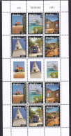 323 ARUBA 2015 - Y&T 883/88 X 2 En Feuille + Vignette - Chapelle Bateau Phare Bus - Neuf ** (MNH) Sans Charniere - Curaçao, Antilles Neérlandaises, Aruba