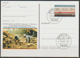 BRD Ganzsache 1991 PSo24 Philatelistentag Saarbrücken Ersttagsstempel Berlin10.10.91  (d880)günstige Versandkosten - Postkarten - Gebraucht