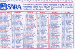 Calendarietto - SARA - Vita - Anno 2000 - Kleinformat : 1991-00