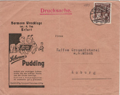 [A5] Wrocklage Erfurt Pudding 1935 > Mönch Grossrösterei Coburg - Illustriertes Kuvert - Drucksache 3 Pf. - Brieven En Documenten