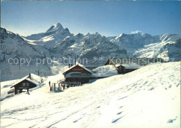 12005364 Grindelwald Schreckhorn Fiescherhorn Grindelwald - Otros & Sin Clasificación