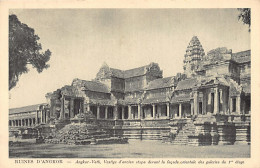 Cambodge - Ruines D'Angkor - Angkor-Vath - Vestige D'ancien Stupa - Ed. Nadal 34 - Cambogia