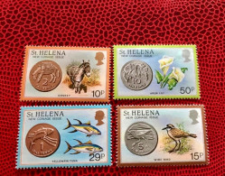 Sainte Helene St. HELENA New Coins Pièces 1984 4v Neuf MNH ** YT 404 /407 Mi 406 Pájaro Bird Pássaro Vogel Ucello Oiseau - Otros & Sin Clasificación