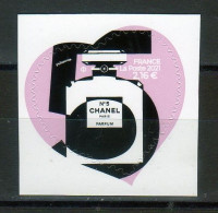 FR 2021-Saint Valentin-COEUR Gomme N° 5465 " CHANEL N° 5  "  100g  à  2.16 €  De Feuille-neuf - Unused Stamps