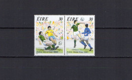 Ireland 1990 Football Soccer World Cup Set Of 2 MNH - 1990 – Italia