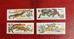TCHÉCOSLOVAQUIE WWF 1989 4v Neuf MNH ** YT 2808 / 2811 Reptil Serpiente Reptile Serpent Rettile Schlange CZECHOSLOVAKIA - Unused Stamps