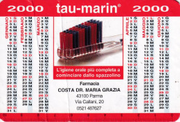 Calendarietto - TAU - MARIN - Farmacia Costa - Parma - Anno 2000 - Petit Format : 1991-00