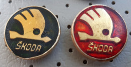 SKODA Auto Car Logo Vintage Pins Diameter 15mm - Sonstige & Ohne Zuordnung