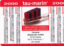 Calendarietto - TAU - MARIN - Farmacia Maggi - Catania - Anno 2000 - Formato Piccolo : 1991-00