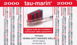 Calendarietto - TAU - MARIN - Farmacia Nesima - Catania - Anno 2000 - Tamaño Pequeño : 1991-00