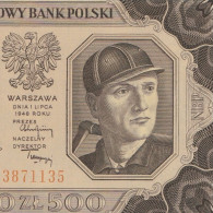 Poland 500 Zlotych 1948 Pick# 140 Crisp GEM UNC - Polen