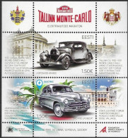 Estonia Estland Eesti Estonie 2018 Tallinn Monte-Carlo Electric Marathon Mi.No. Bl. 45 (932-33) MNH ** Neuf Postfrisch - Estonia