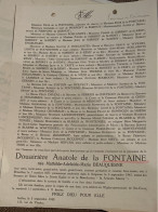 Douairiere Anatole De La Fontaine Nee Beauquesne *1857 Bruxelles +1942 Ixelles De Pierpont De Burnot De Surirey De St.-R - Obituary Notices