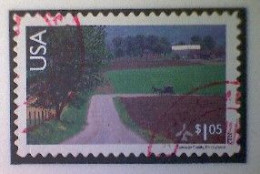 United States, Scott #C150, Used(o), 2012 Air Mail, Amish Horse And Buggy, $1.05, Multicolored - Gebruikt