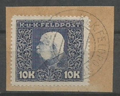 Austria K.u.K. Hungary Mi.48 Used On Piece 1915/17 - Usati