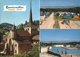 12003074 Romainmotier Camping Piscine Le Nozon Kirche Romainmotier - Other & Unclassified