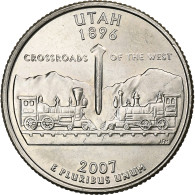 États-Unis, Quarter, 2007, U.S. Mint, Cupronickel Plaqué Cuivre, SPL, KM:400 - 1999-2009: State Quarters