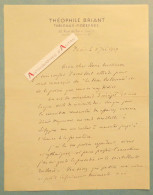 ● L.A.S 1929 Théophile BRIANT Poète Né à Douai - Tableaux Modernes René Martineau Huysmans Claudel Rictus Lettre - Scrittori