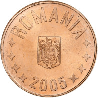 Roumanie, 5 Bani, 2005, Acier Plaqué Cuivre, SUP, KM:190 - Romania