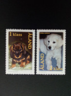ALAND MI-NR. 195-196 HUNDEWELPEN 2001 - Dogs