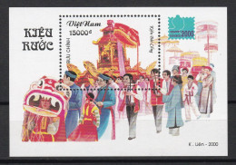 Feuillet Neuf** MNH 2000 Viêt-Nam  Vietnam  Palanquins De Procession Exposition Internationale Philatélique Bangkok 2000 - Viêt-Nam