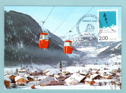 Carte Maximum 1987 -  6ème Congrès International Des Transports à Câbles - YT 2480 - 38 Grenoble - 1980-1989