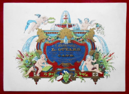 Carte Porcelaine  Gand Lithographie L. Guyard, Rue Pont Madou - Cartoline Porcellana