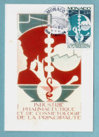 Carte Maximum Monaco 1984 - Industrie Pharmaceutique Et De Cosmétologie De La Principauté - YT 1450 - Cartes-Maximum (CM)