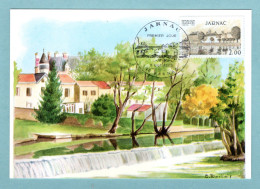 Carte Maximum 1983 - Jarnac - YT 2287 - 16 Jarnac - 1980-1989