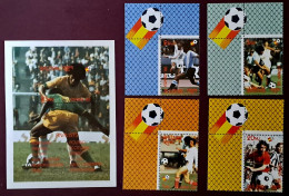 (!) Soccer BHUTAN. 1982. World Cup Football-Spain S/S + STAMP SET+ BORDER MNH - 1982 – Espagne