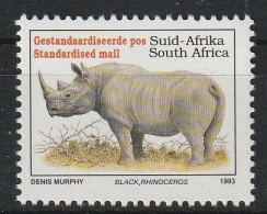 South Africa 1996 Black Rhinoceros,Type I   MNH - Neushoorn