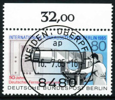 BERLIN 1985 Nr 741 Zentrisch Gestempelt ORA X62E45A - Usati