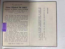 Devotie DP - Overlijden Zulma De Smet Echtg De Rycke - Gent 1889 - 1951 - Obituary Notices